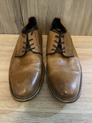 Banana Republic Men's Shoes Brown Cognac Italian Leather Oxfords Sz 8.5