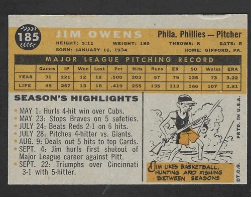 1960 Topps Baseball U Pick Complete Your Set - Picture 137 of 315