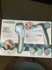 face and body therapy massager and facial cleansing brush set