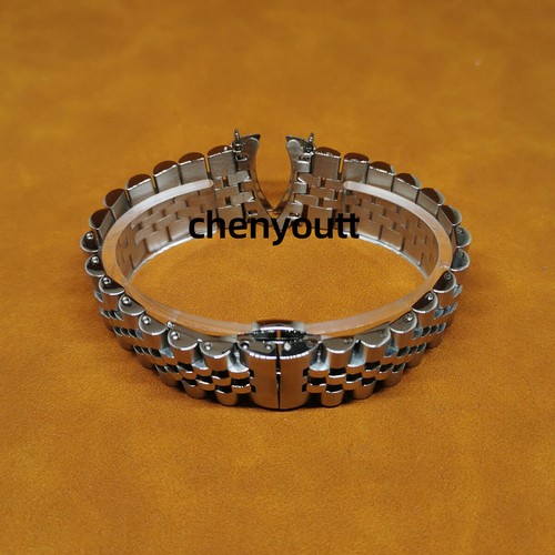 Jubilee 12mm-24mm Curved End Metal Bracelet Stainless Steel Watch Band Strap - Picture 2 of 14