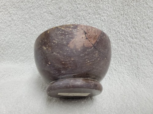 Mortal & Pestle Set Solid Natural Marble Brown 4" Made in India - Picture 8 of 22