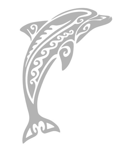DOLPHIN MOTIF SHOWER STICKER - Foto 1 di 2