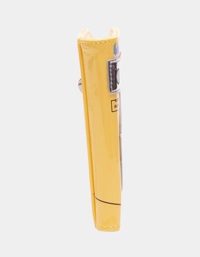 Betsey Johnson Kitsch Spin Me Bi-Fold Washing Machine Shaped Yellow Wallet BNWT - Picture 4 of 5