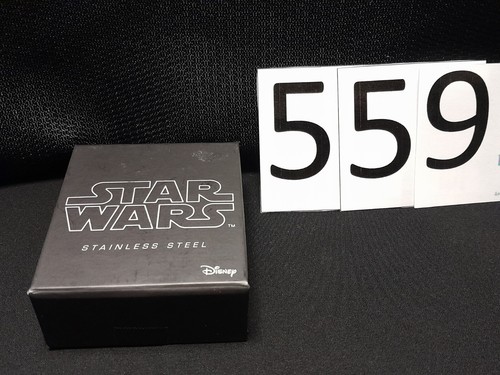 NEW With Box Star Wars BB-8 Stainless Steel Tag Pendant 22" Necklace - Picture 5 of 7