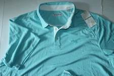 Tommy Bahama Polo Shirt Paradiso Cove Plume Blue ST225393 New SS Medium M