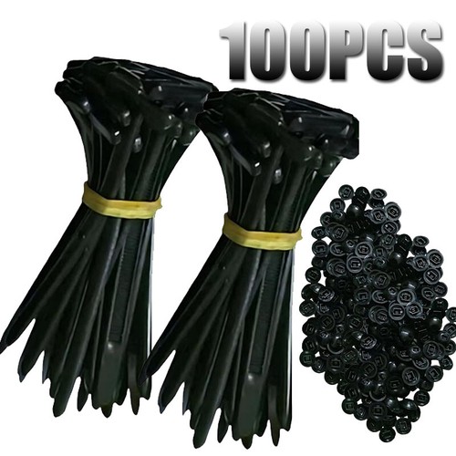 200PCS-Fibbia per Fascette Universali per Cavi, Resistente Autobloccante Nylon Cerniera Porta Fascette - Foto 16 di 18