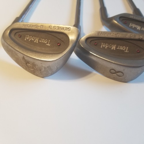 Tour Model Series 3 U-GROOVE Pitching Wedge & Iron Set 3 4 5 6 7 8 9 Red Dot RH - Picture 7 of 10