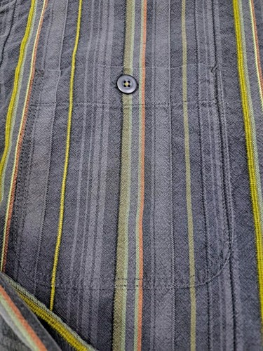 Tommy Bahama Mens Muticolored Striped Long Sleeve Shirt Silk/Cotton XL #6626 - Picture 7 of 9
