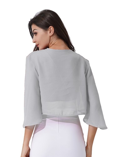 Womens Cape Bolero Cardigan Soft Jacket Bridal Shawls Shrug Wraps Dress Beach - Picture 36 of 85