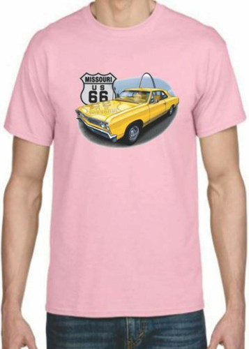 Adult DryBlend® T-Shirt - (CHEVY , ROUTE 66 - HOT ROD) - Picture 22 of 37