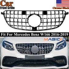 For Mercedes Benz W166 GLE63 2016-2019 GTR Front Bumper Upper Grille Grill