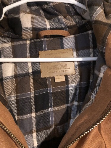 NWOT Pacific Trail Jacket Men’s Size Medium Blanket Lined Work Heavy Chestnut - Picture 3 of 6