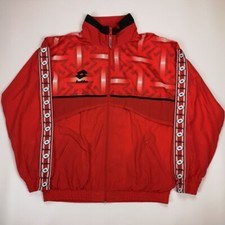 Giacca Vintage Rara Lotto 1992 1993 Svizzera Svizzera Calcio Calcio Pista 