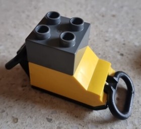 LEGO DUPLO - VINTAGE - USED - CONSTRUCTION WORKER & COMPACTOR - COMPLETE - 4661