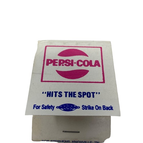 De colección Pepsi Cola 5 Centavos Match Cover & Hits The Spot ¡Libro Completo de Matchbook! - Imagen 4 de 4