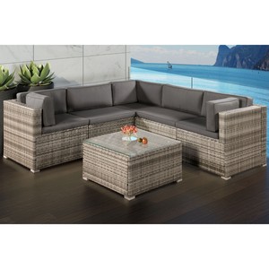 Gartenmöbel Polyrattan Lounge Rattan Set Gartenset Sitzgruppe beige ... Gartenmöbel Polyrattan Lounge Rattan Set Gartenset Sitzgruppe beige ...