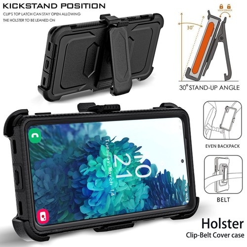 Für Samsung Galaxy S20 FE 5G robuste stoßfeste robuste Hülle Cover mit Gürtelclip - Bild 24 von 54