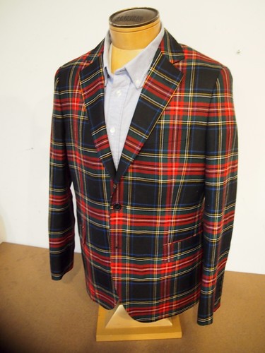 vineyard vines Wool Stewart Tartan Plaid 2-Button Blazer Sport Coat NWT 42R $695 - Picture 2 of 12