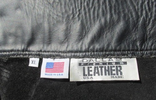 Men's XL Dallas Premium Leather Motorcycle Black Riding Chaps ~ Made in USA - Picture 5 of 11