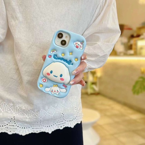 Silicone Cinamoroll Stand Case For iPad 7/8/9th 10.2 Air4 10.9 iPhone11-15 Cover - Picture 13 of 16