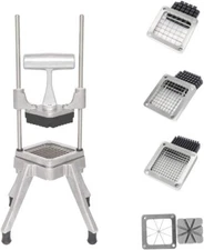 ROVSUN Commercial Vegetable Chopper with 4 Sizes of Blades Stainless Steel