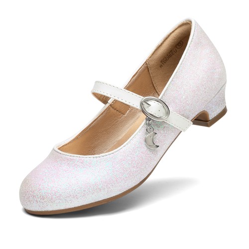 Girls Low Heel Sandals Party Shoes Wedding Shoes Mary Jane Shoes - Picture 3 of 16