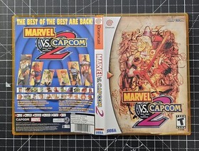 Dreamcast Marvel vs Capcom 2 Custom Case WIth Insert - NO Game or Manual