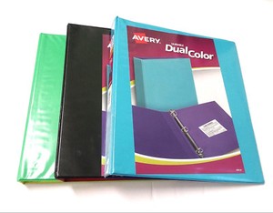 avery 1 3 ring binders durable dual color 220 page ebay