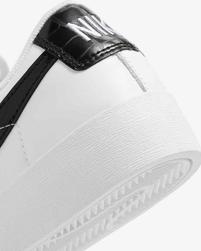 W Nike Blazer Low "Black Croc" BQ0033 100 White/Black New Women's Size 5.5 - Picture 10 of 12