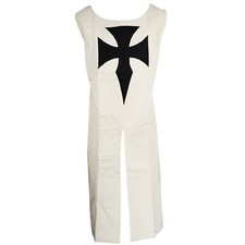 Knight Templar Tabard Surcoat with Cross Design Sleeveless Renaissance Costume