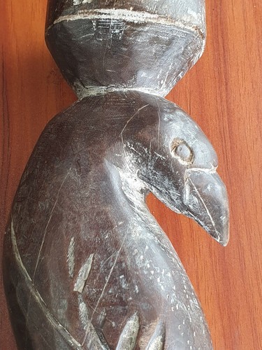 Antique wood carving Bird 18th- 19th century Hand carved collectible PIECE - Picture 9 of 9