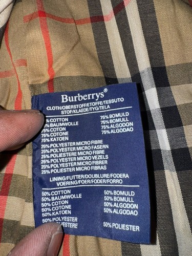 Gabardina para hombre Burberrys' of London verde oliva talla 46 L doble botonadura - Imagen 20 de 22