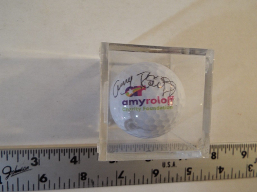 COLLECTIBLE GOLF BALL SIGNED BY AMY ROLOFF IN CLEAR CASE-AMY ROLOFF LOGO-RARE*** - 第 1/6 張圖片