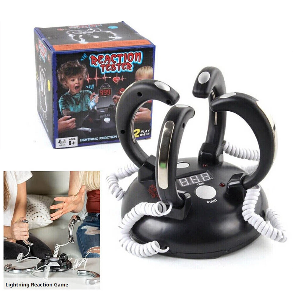 Electric Shock Game Fun Party Finger Lie Detector Four-Handed Lightning Reaction - image 4 of 4