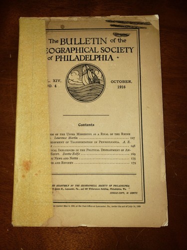 October 1916 The Bulletin of the Geographical Society of Philadelphia - Bild 1 von 4