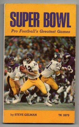 Super Bowl 1975 Paperback Book Steve Gelman Terry Bradshaw NFL - Picture 1 of 6