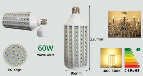 LED Corn Bulb E27 5W 10W 20W 30W 60W 120W COB Chip Light 220V 110V 2835 SMD Lamp - Picture 10 of 27
