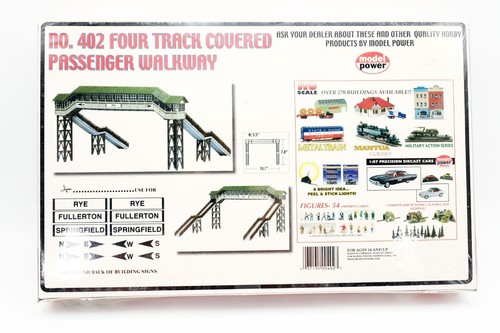 Modelo Power 402 escala HO pasarela de pasajeros de cuatro vías caja sellada nuevo stock antiguo - Imagen 2 de 4