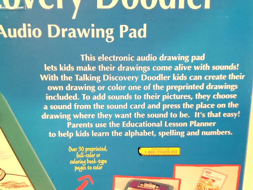Vintage 1995 Playskool Talking Discovery Doodler Teaching Audio Drawing Pad - Picture 4 of 12