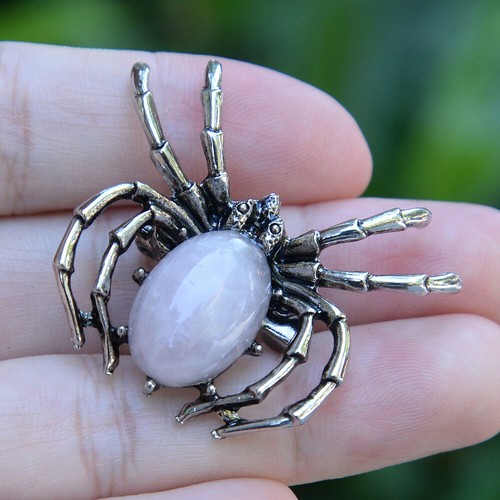 Natürlicher Edelstein Perlen Chakra-Spinne Anhänger Brustnadel Insektenbrosche - Bild 16 von 19