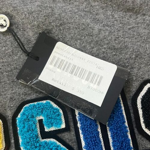 Sudadera Unisex NUEVA CON ETIQUETAS VERSACE VERSUS Multicolor Logo Talla M Gris - Imagen 7 de 11