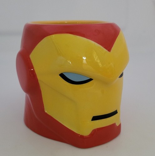 Iron Man Head Ceramic Coffee Mug Cup Authentic Disney Store: Marvel 3D Sculpted - Picture 19 of 19