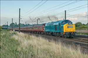 Large Canvas Of DRS Class 37 Railway Photo Wall Art Print Train