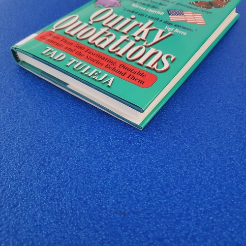 QUIRKY QUOTATIONS HARDCOVER MORE THAN 500 FASCINATING. QUOTABLE COMMENTS BOOK - Picture 2 of 5