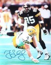 Autographed GREG LLOYD  Pittsburgh Steelers 11X14 Photo w/Show ticket
