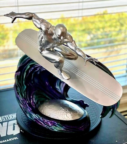 Custom Marvel 1/4 Silver Surfer Figure Statue Only 30 Made Caleb Nefzen Sculpted - Picture 16 of 22