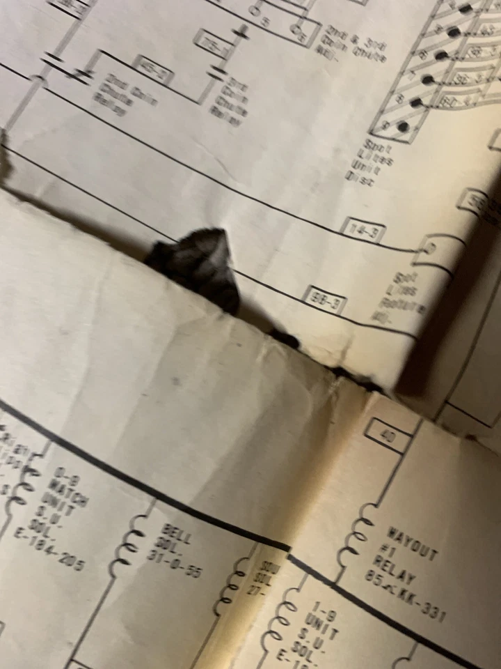 original Damaged Mini Zag Schematics Only Bally Arcade  game manual - Image 3 of 4