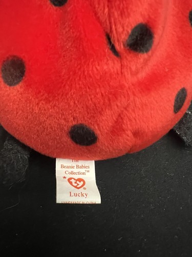Ty Original Beanie Baby “Lucky” The Ladybug, 1995 Retired - Picture 2 of 3