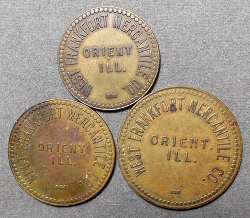 C546 Kohle: 3-Orient IL 2123-A50-100-500, West Frankfort Mercantile Co., je R-4