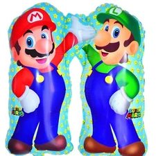 2 PACK 27" XL SUPER BIG Super Mario Bros Foil Helium Balloon Birthday Party